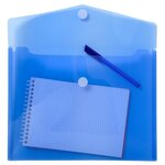 Sachet De 5 Pochettes-enveloppes Polypropylène - A4 - Bleu - X 10 - Exacompta