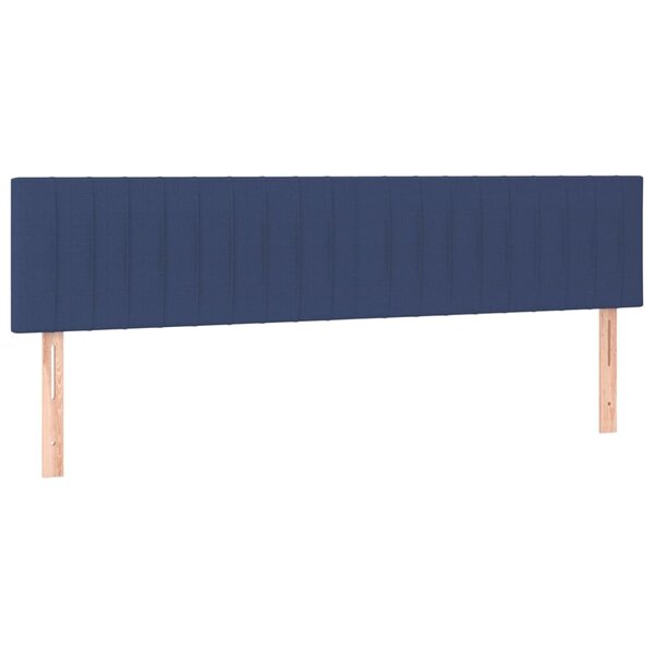 vidaXL Têtes de lit 2 Pièces Bleu 100x5x78/88 cm Tissu
