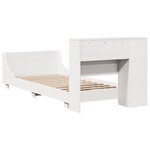 vidaXL Cadre de lit sans matelas blanc 75x190 cm bois de pin massif