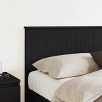vidaXL Tête de lit Chêne noir 150 cm Bois d'ingénierie