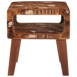 vidaXL Tables d'appoint Multicolore bois de récupération massif
