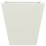 vidaXL Jardinière blanc 30x30x30 cm acier