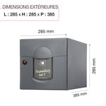 Boîte aux lettres Soléa  1 porte  Gris anthracite aspect sablé REN 0206MS