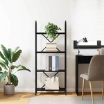 vidaXL Étagère Chêne noir 60 x 30 x 146 cm Bois d'ingénierie