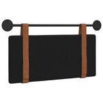 vidaXL Tête de lit suspendue Noir PU antique