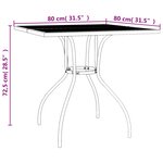 vidaXL Ensemble à manger de jardin 5 Pièces anthracite acier
