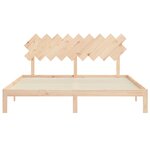 vidaXL Cadre de lit sans matelas bois massif de pin