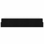 vidaXL Cadre de lit avec matelas Noir 90 x 200 cm tissu