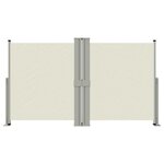 vidaXL Auvent latéral rétractable Crème 140x1200 cm