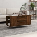 vidaXL Table basse chêne marron 102x44 5x50 cm bois d'ingénierie