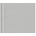 vidaXL Écran de balcon gris clair 90x600 cm 100  polyester oxford