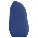 vidaXL Coussin de Dos Bleu police 100 x 24 x 50 cm Velours