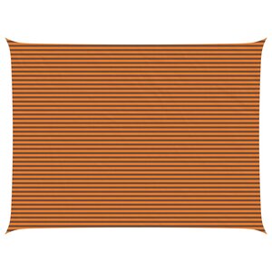vidaXL Voile d'ombre Orange et marron 6 x 8 m 100 polyester Oxford
