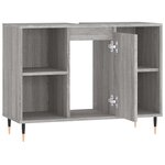 vidaXL Armoire salle de bain sonoma gris 80x33x60 cm bois d'ingénierie