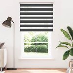 vidaXL Store zèbre noir 125x200 cm largeur du tissu 120 9 cm polyester