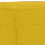 vidaXL Ensemble de canapés 4 Pièces avec coussins Jaune Velours