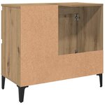vidaXL Armoire lavabo chêne artisanal 65x33x60 cm bois d'ingénierie