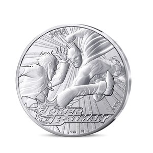 DC COMICS Monnaie de 10€ Argent BATMAN ET THE JOKER
