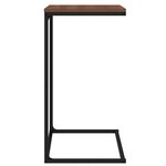 vidaXL Table d'appoint Noir 55x35x66 cm Bois d'ingénierie