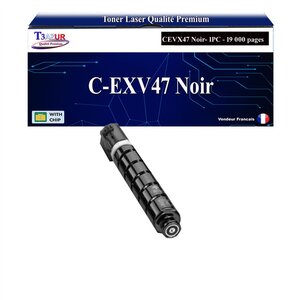 T3AZUR - Toner compatible avec Canon IR Advance C351iF  C355i  C355iFC  C355P  CEXV47 - Noir