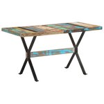 vidaXL Table de salle à manger 140x70x76cm Bois de récupération massif