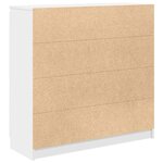 vidaXL Buffet avec tiroirs blanc 100 5x35x98 5 cm bois d'ingénierie
