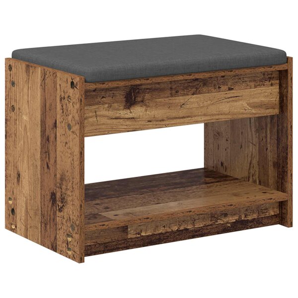 vidaXL Banc d'entrée Bois ancien 63 x 38 x 45 cm
