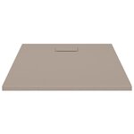 vidaXL Receveur de douche SMC Marron 100x80 cm