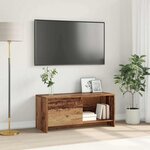 vidaXL Meuble TV Bois ancien 90 x 35 x 40 cm Bois d'ingénierie