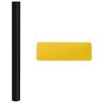 vidaXL Films pour fenêtre 3 Pièces statique dépoli noir PVC