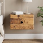 vidaXL Cabinet de chevet mural Bois ancien 34 5 x 33 x 20 cm