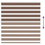 vidaXL Store zèbre marron 145x150cm largeur du tissu 140 9cm polyester