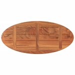 vidaXL Dessus de table 140x50x2 5 cm ovale bois massif d'acacia