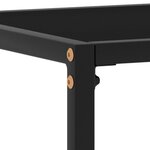 vidaXL Table console Noir 80x35x75 cm Verre trempé