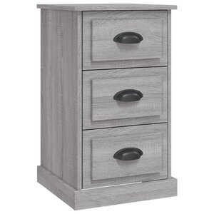vidaXL Table de chevet sonoma gris 39x39x67 cm bois d'ingénierie