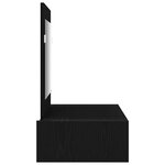 vidaXL Table de Toilette Noir 83 x 40 x 70 cm Bois d'ingénierie