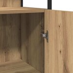 vidaXL Ensemble de mobilier de salle de bain avec étagère 3 Pièces Marron