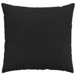 vidaXL Coussins de canapé 2 Pièces Noir 45 x 45 cm tissu