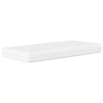 vidaXL Lit de jour avec matelas gris clair 100x200 cm tissu