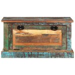 Banc banquette de rangement de chaussures 85 x 40 x 45 cm bois de récupération 02_0010853