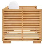vidaXL Fauteuil de jardin avec coussins crème Bois de teck massif