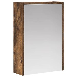 vidaXL Armoire Miroir de Salle de Bain Chêne fumé 43 x 16 x 62.5 cm