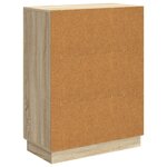 vidaXL Buffet Chêne Sonoma 66 x 34 5 x 87 cm Bois d'ingénierie