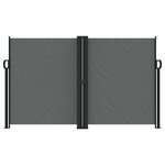 vidaXL Auvent latéral rétractable anthracite 140x600 cm