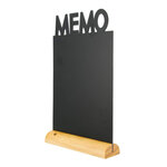 Ardoise de table socle bois