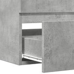 vidaXL Armoire d'évier Gris béton 90x38 5x45 cm Aggloméré