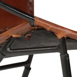 vidaXL Chaise marron cuir véritable