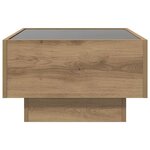 vidaXL Table basse chêne artisanal 50 x 50 x 30 cm Bois d'ingénierie