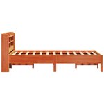 vidaXL Cadre de lit sans matelas cire marron 100x200cm bois pin massif