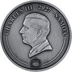 Monnaie DIAGON ALLEY Harry Potter 5 Oz Argent 10$ Samoa 2027 (PRÉCOMMANDE)
